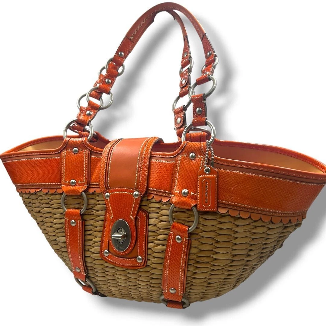 Coach Straw Exterior Bags & Handbags Extra Large for Women for