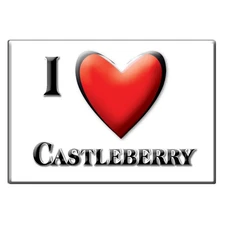 Castleberry, Conecuh County, Alabama - Fridge Magnet I Love Souvenir Usa Gift