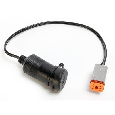 NAMZ Custom Cycle Products Power Port w/Dust Cover - NOB-PPCB