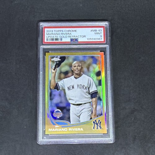 2013 Topps Chrome Update Mariano Rivera #MB-43 Gold Refractor /250 PSA 9