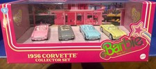MATTEL "BARBIE THE MOVIE" 1956 CORVETTE COLLECTOR HOT WHEELS 4-PACK SET - NIB