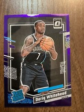 2023-24 Panini Donruss Optic - Rated Rookie Dariq Whitehead #230 Purple Prizm  