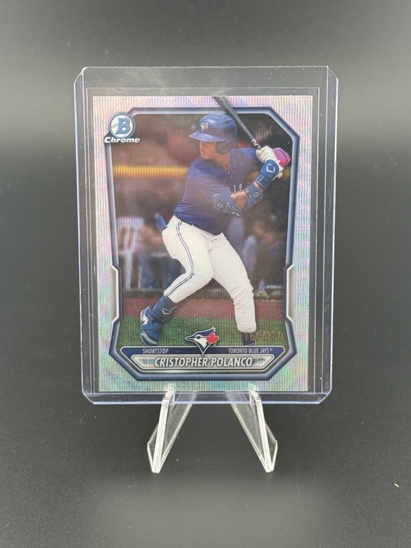 2026 Bowman Chrome Cristopher Polanco /350 Wave Refractor #BCP-34 NB1