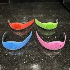 Lot of 4 Walt Disney World Parks Magic Bands USED Inactive Untested Collector