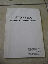 Yaesu FT-747GX Manuale di Servizio Supplemento Tecnico Originale in Ottime Condizioni