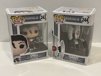 Chell and Turret Portal 2 Funko Pop Vinyl Figures Set of Two New
