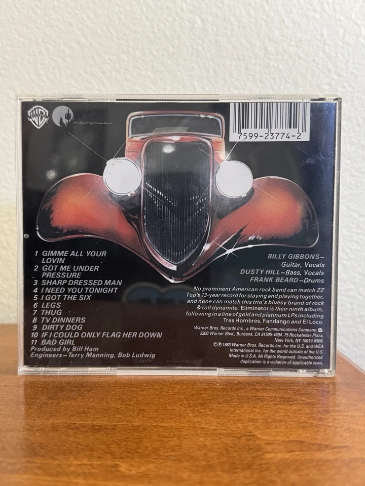 ZZ Top - Eliminator Album 1983 CD Classic Rock Foto 2 de 4