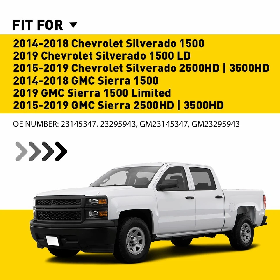 2x Para GMC Sierra 2500HD 2015-2019 | 3500HD Luz LED para maletero de carga DC12-24V Foto 3 de 4