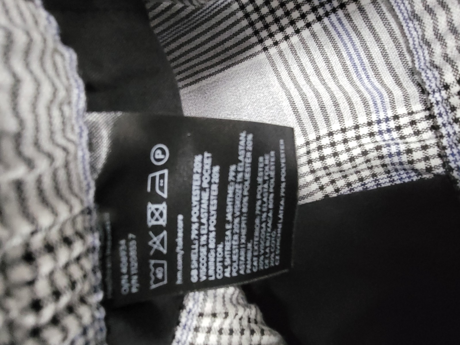 H&M Men’s Short Dress Pants Gray Plaid Drawstring Waistband  Relaxed Fit Size:L thumbnail 12