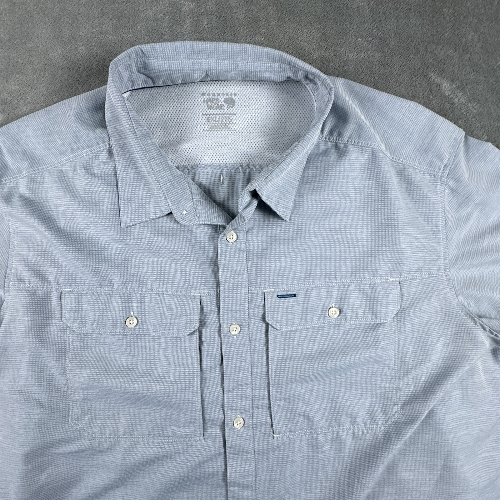 Mountain Hardware Button Down Shirt Mens 2XL Blue… - image 2