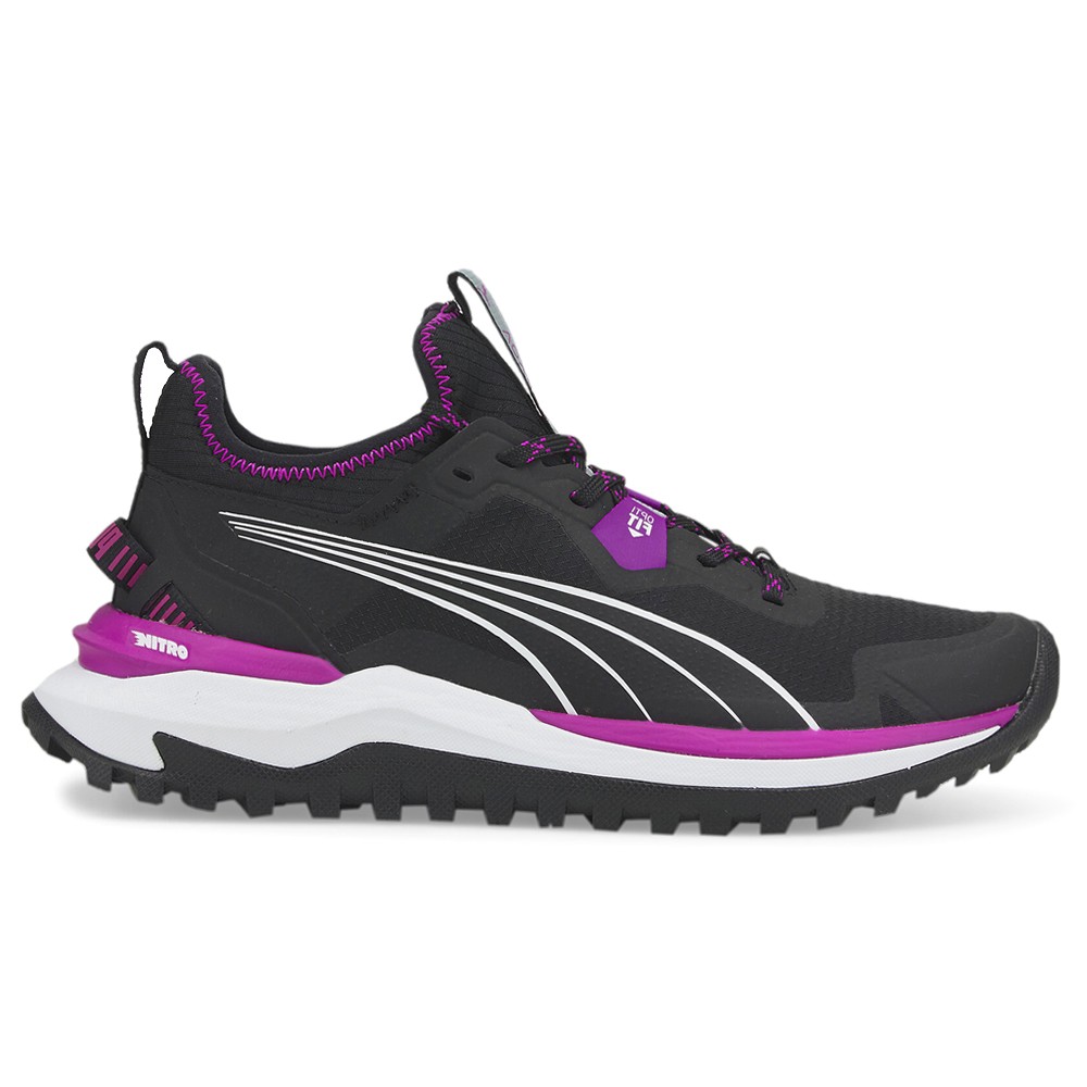 PUMA Voyage Nitro Running  Womens Black, Purple Sneakers Athletic Shoes 19550507