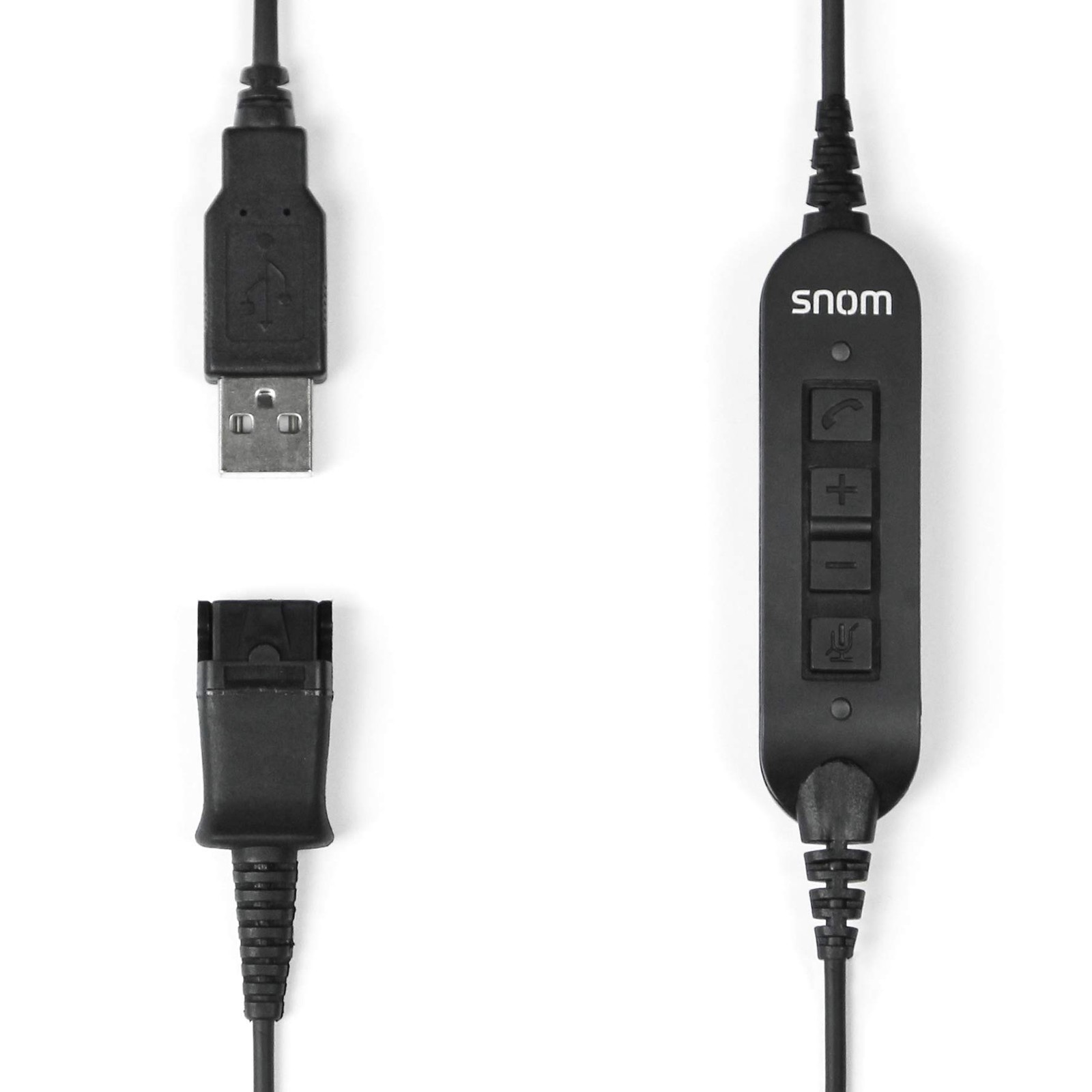 Snom ACUSB USB Adapter Cable connects A100MD headsets with all Snom landline te 6090₽