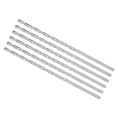 METALLIXITY Extra Long Twist Drill Bits 4mm x 160mm HSS Twist Drill Bit 6-Pieces