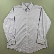 Brooks Brothers 1818 Regent Non Iron Stretch Shirt Mens 16.5 34 Purple Supima