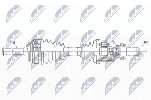 Antriebswelle NTY NPW-PE-089 FüR Peugeot 108 CitroËN C1 2 Vti-image