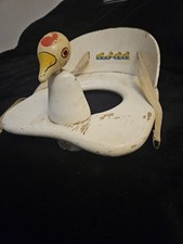 Vintage 1950s Doo-Tee Duck Infant Potty Trainer Wooden Carlson MFG RARE Original