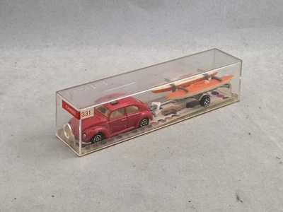 Majorette Canoes 331 VW 1302 + Kanu Anhänger Nr. 1:60 OVP Box - Bild 1 von 4