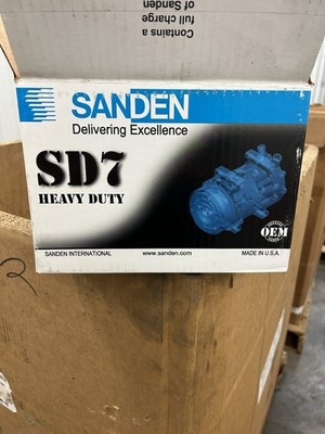 Sanden 4347 A/C Compressor 75R9622 International 3611894C91 SD7H15E SD7