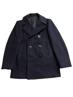 1960s US Navy “P-COAT” Vintage 1960s U.S. Navy Pea Coat Kersey 100% Wool Corduroy Pockets