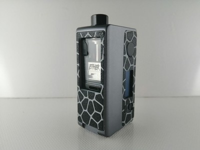 Stubby 18650 AIO Panels Full 3 Part Set 3D Printed in Black/Silver.