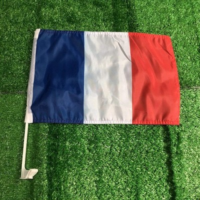 CUSTOM FLAGGE 30*45cm Frankreich Autoflagge Frankreich Auto wehende Flagge Nationalflagge Standard