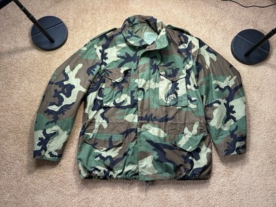 USMC Woodland Camo ECWCS Parka Jacket Alpha Industries XL Regular Military