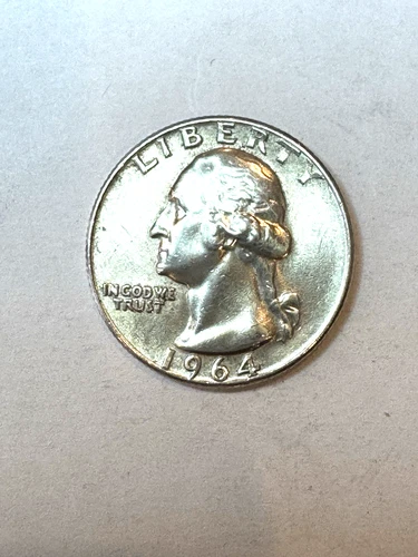 1964 D Washington Quarter 90% Silver Extra Fine XF