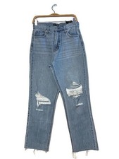 NWT Fashion Nova Distressed High Rise Mom Jeans 100 cotton Junior s size 11 30