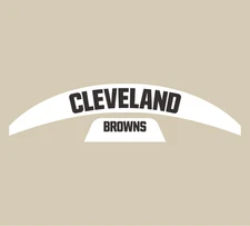 Cleveland Browns Riddell Mid-Size Speedflex Football Helmet Bumper Decal Set
