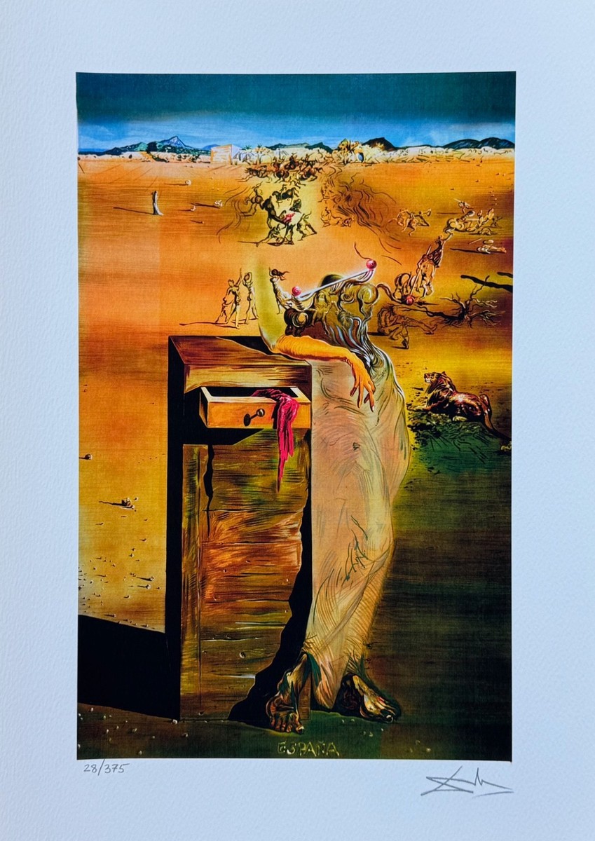 Salvador Dali ESPANA Facsimile Signed Limited Edition Giclee Art