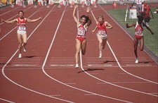 1988 Summer Olympics USA Florence Flo Jo Joyner Griffith victoriou- Old Photo