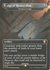 MTG Bridge Of Khazad-dum (0380) *Surge Foil* Borderless Box Topper Lord Rings NM
