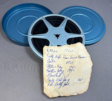 8mm VIntage 1960s Home Movie Various Events 5" Full Reel In Metal Round Can