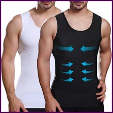 Men's Compression Shirts Tank Tops Undershirts Mens Slimming Body Shaper Vest