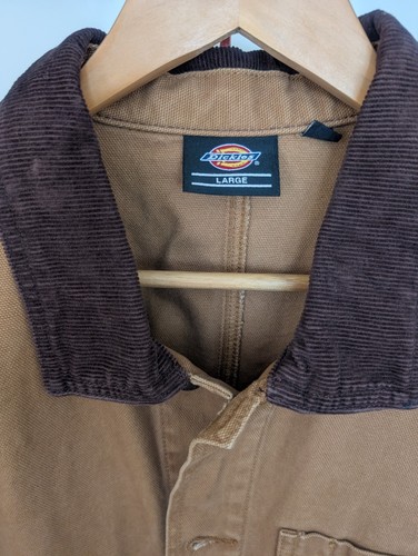 Dickies Duck Canvas Chore Coat Stone Washed Brown Duck - Picture 2 of 8