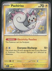 Pachirisu 138/091 Paldean Fates Shiny Rare Holo