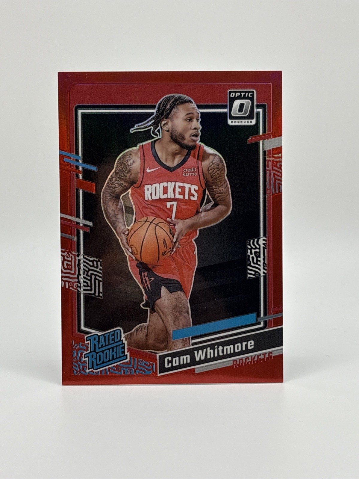 CAM WHITMORE 2023-24 DONRUSS OPTIC RATED ROOKIE RED PRIZM #217 RC /99
