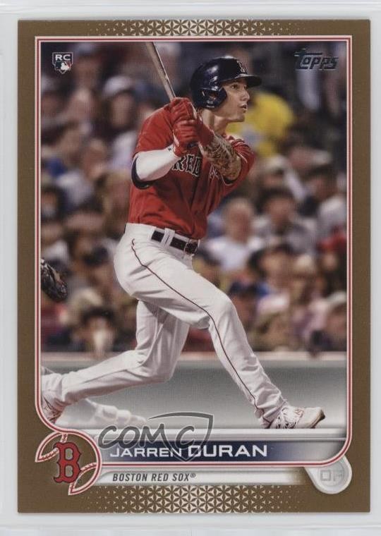2022 Topps Series 1 Gold 1519/2022 Jarren Duran #187 Rookie RC 1p5y