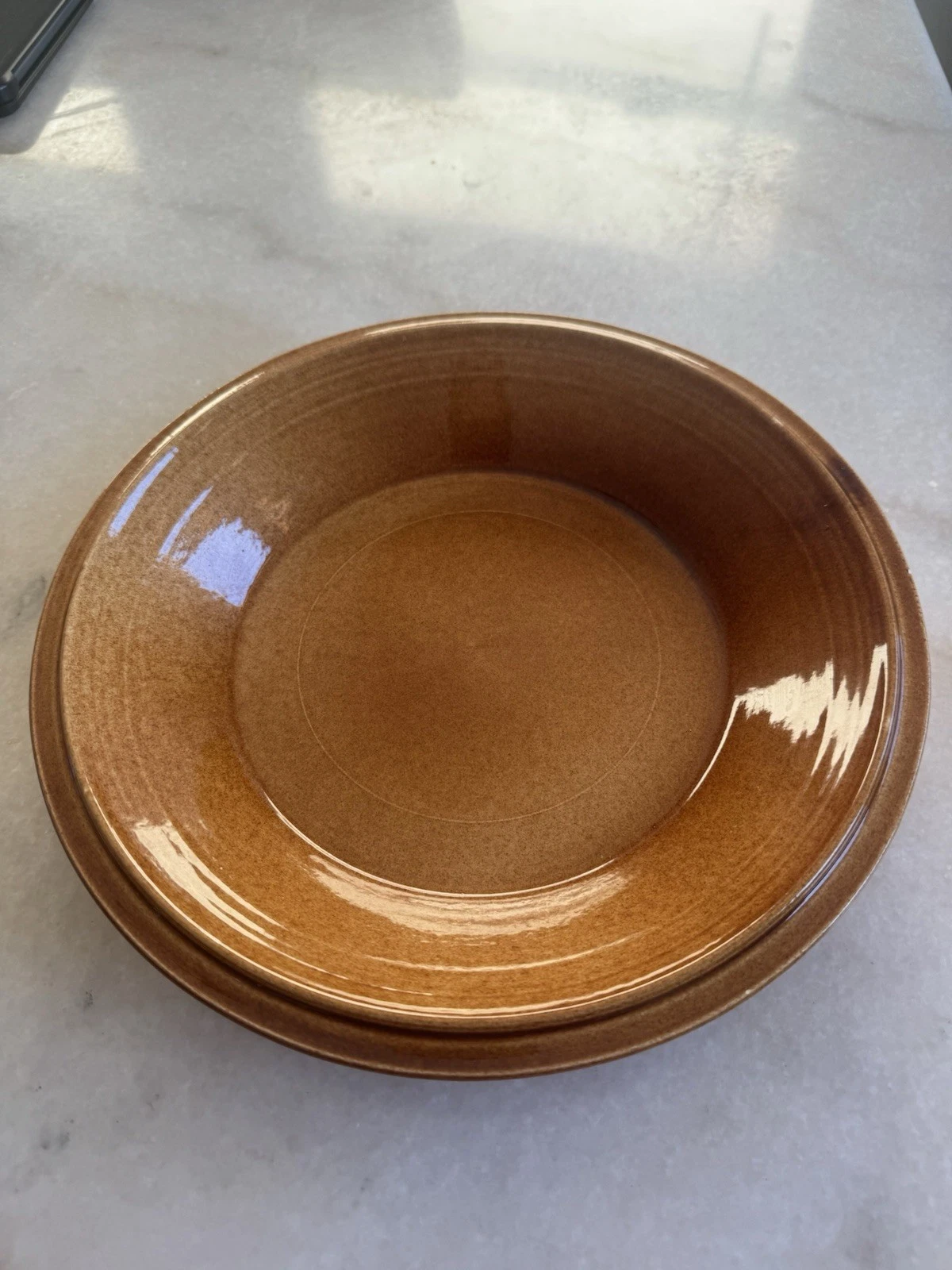 Over and Back Portugal Pie Plate Golden Brown Yellow Ware Stoneware Baking Dish
Opens in a new windo