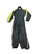 BMW MOTORRAD Pro-Rain Mens Black Overall CoverAll Rain Suit Size Large L
