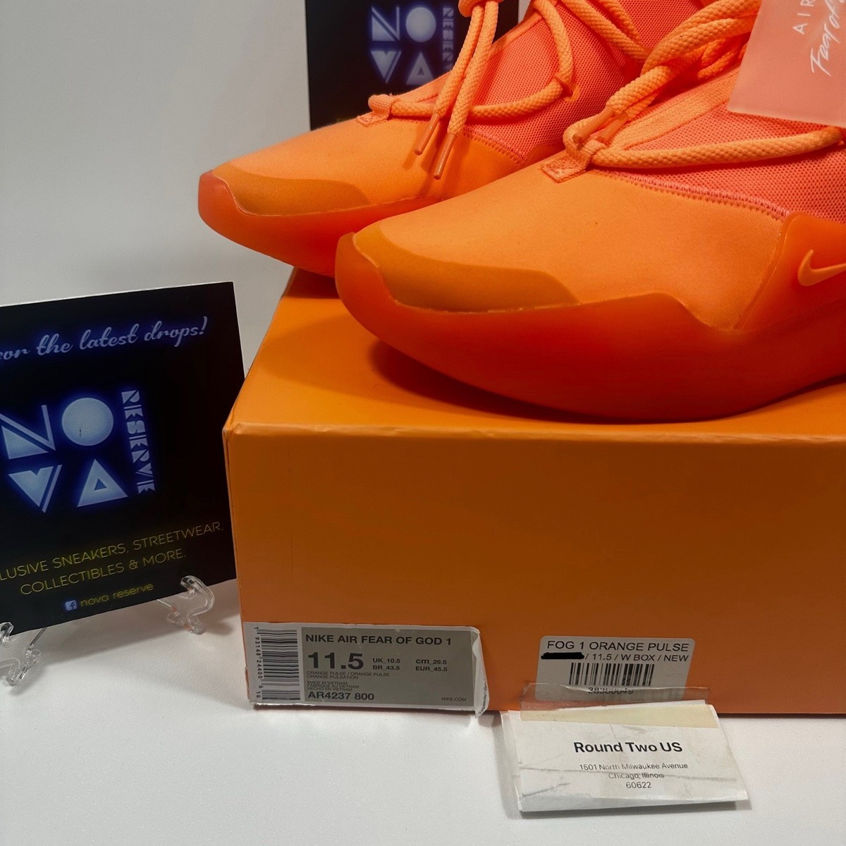 air fear of god 1 orange