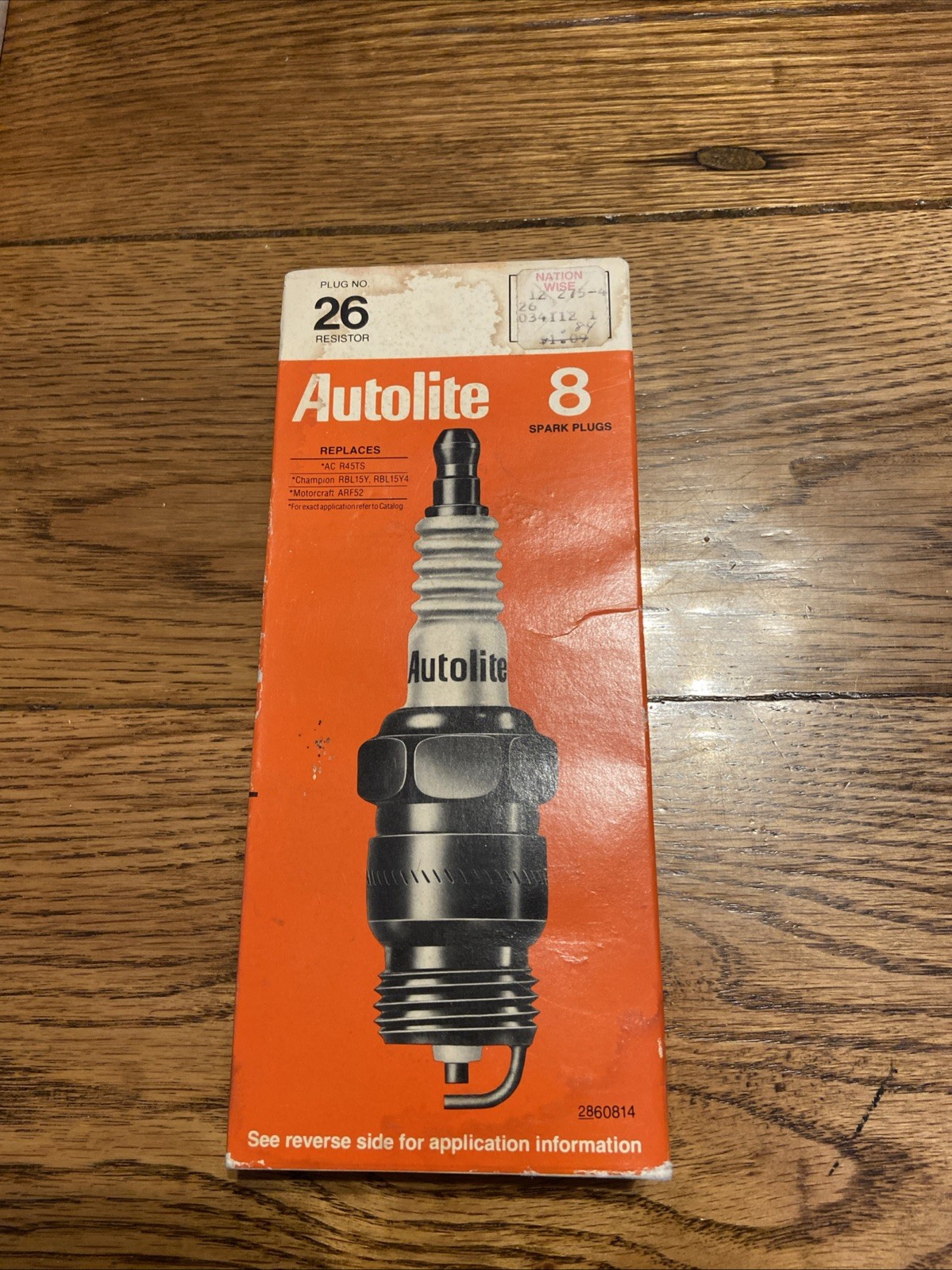 NOS Autolite Copper Spark Plugs 26 Pack of 8