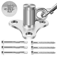 iklekione Dog Tie Out Stake,304 Stainless Steel Dog Anchor,360  Swivel Dog