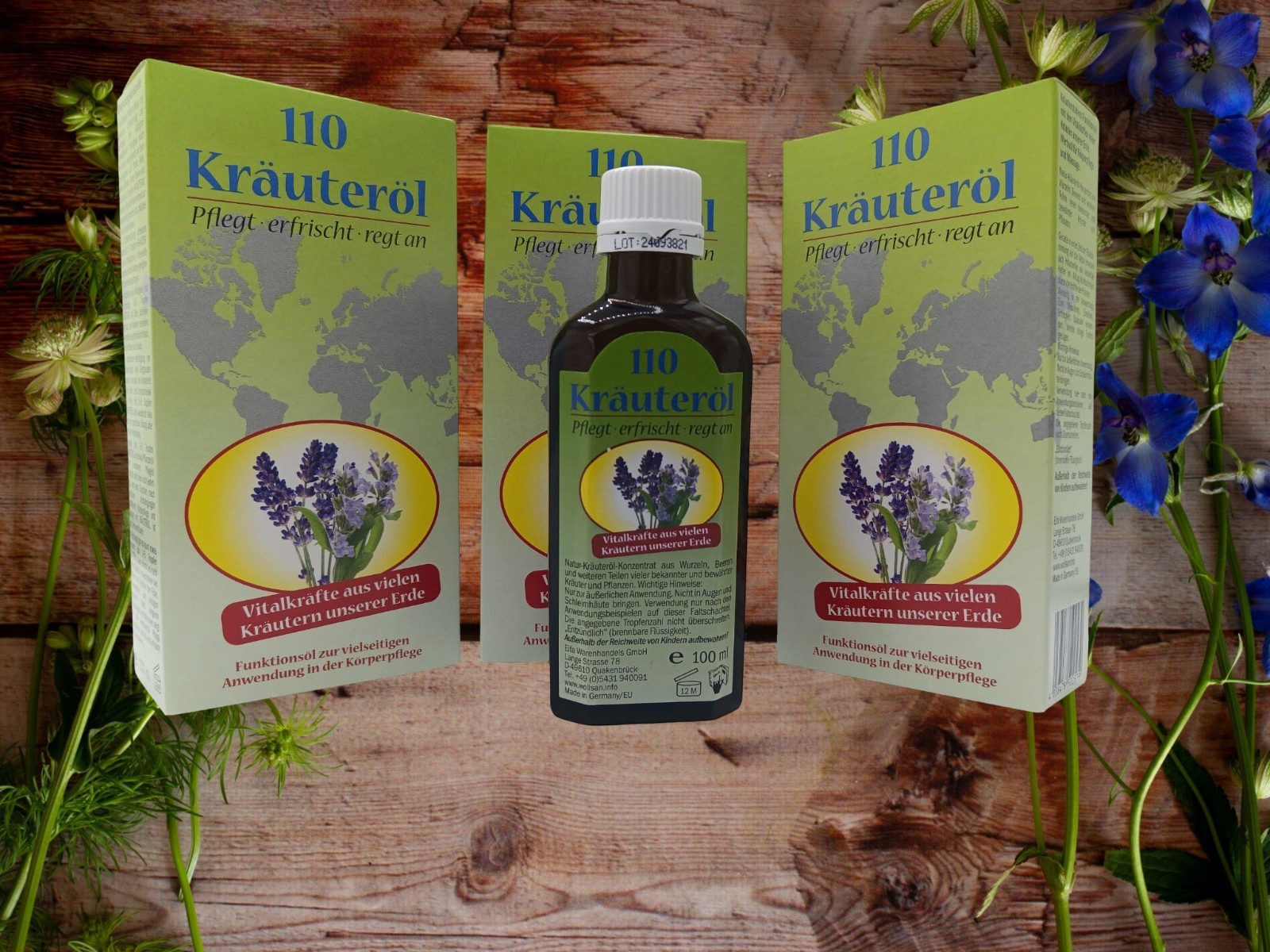 6 Flaschen Kräuteröl 110 Kräuter Massageöl Natur-Kräuteröl Erfrischend Öl