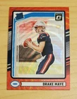 2024 Panini Donruss Rated Rookie Drake Maye #379 Optic Preview Red Wave Prizm