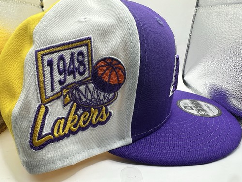New Era Los Angeles Lakers Logo 9FIFTY Adjustable Snapback Hat 1948 - Picture 5 of 5