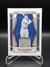 Lou Boudreau 2025 Panini National Treasures #MT-LB Material Treasures Red #/75