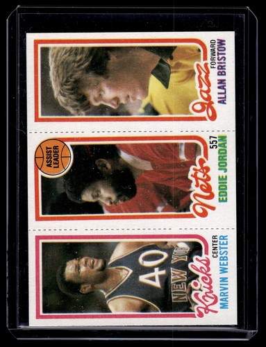 1980 Topps Marvin Webster Eddie Jordan Allan Bristow TL #155 #172 #239 - 第 1/2 張圖片