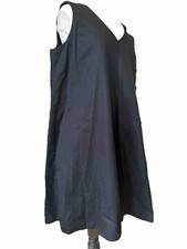 Dennismerotto Black Cotton A line  Dress ( 14   )