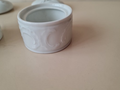 Vintage Furstenberg West Germany Desk Set White Blotter 2x Pots & Tray - Picture 17 of 18